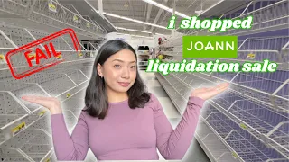 shopping 4 JOANN liquidation sales in 6 hours