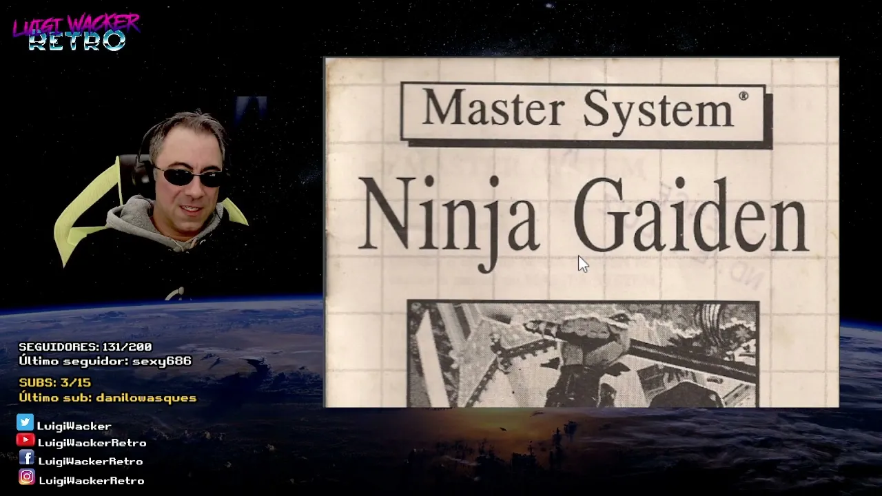 Ninja Gaiden (Master System) - 1° Dia (Jogos dos Subs)