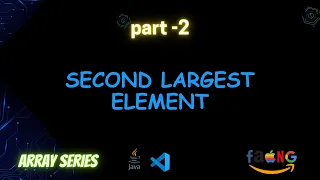 1 Second largest element in array Java GFG Brute Better Optimal