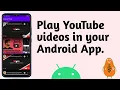 How to play youtube s in android studio Youtube player android github android tutorials