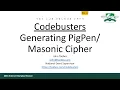 Codebusters - Generating a Cipher