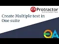 Protractor - Create Multiple test in one suite