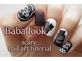 Video di Babadook scary nail art tutorial
