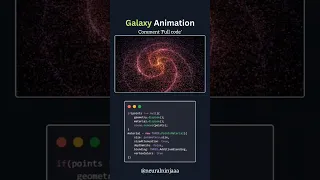 Galaxy Animation with CSS HTML CSS Javascript Project