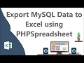 Export MySQL Data to Excel using PHPSpreadsheet in CodeIngiter