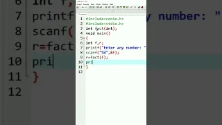 factorial using recursion c ms coder