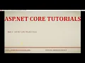 Part 5 - Asp net core Project files asp net core folder structure asp net core tutorial for beginners