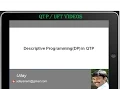 QTP UFT s Descriptive Programming in QTP