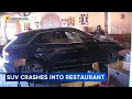 SUV goes through wall into restaurant dining room after crash in Delaware