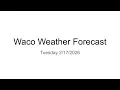 Killeen Waco Austin Texas Weather forecast 2 17 2026