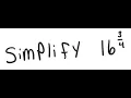 Exponents Simplify 16