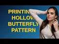 Codereview Printing a Hollow Butterfly pattern