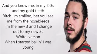 white iverson post malone lyric video