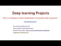 Part 2 simultaneous intent classification and named entity recognition