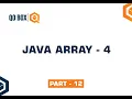 Java Array - 4 Part 12 QO-BOX