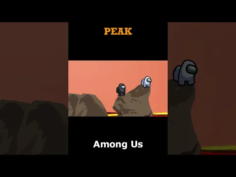 Amongus climbs the PEAK #amongus #animation #memes