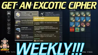 destiny 2 exotic cipher how to get one weekly 