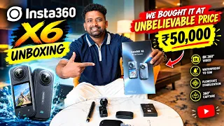 Insta360 X6 Unboxing 😱 We Got It for Just ₹50,000! | Unbelievable Price 🔥 #insta360 #unboxing