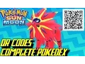 Pokemon Sun and Moon - Complete Pokedex ALL QR Codes Shinies
