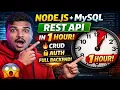 Node js MySQL Full Stack Backend Project That Gets You Hired