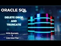 SQL DELETE vs TRUNCATE vs DROP EXPLAINED