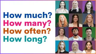 How Often? How Much? How Many? How Long? | 15 Interviews to Learn and Practice English Grammar