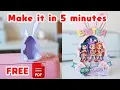 FREE Easter Egg Box Template PDF with Bunny Ears Easy DIY Gift Box in 5 Minutes