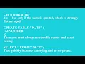 Understanding Common Errors from Naming Conventions Q4 Oracle L9 P1 SMILE ROAD