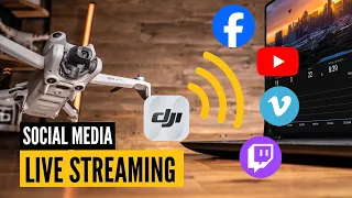 how to live stream to social media from any drone dji fly app tutorial 