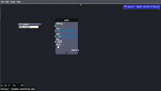 Input playing in Nodezator - IndiePython clips
