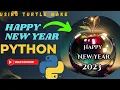 Happy New year 2023 code in Python using Turtle Import