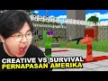Perang Minecraft CREATIVE VS SURVIVAL - Battle Siege (EDISI SENJATA API)