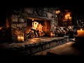 Download Lagu Autumn Fireplace 4K with Crackling Log Sounds in Warm Cozy Ambience for Stress Relief and Relaxation