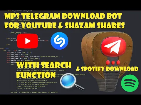 Download MP3 MP3 Download Bot for Spotify Shazam YouTube links and Search Function