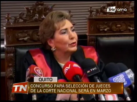 Concurso para selección de jueces de la corte Nacional será en Marzo