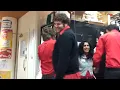 Girl tied up tickled by coworkers