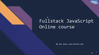 Javascript FullStack lecture 6 - Node JS and webservers