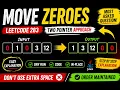 Move All Zeros to End Best Java Solution LeetCode 283 Explained