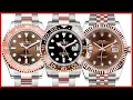 Rolex Yacht-Master 40 Chocolate vs GMT-Master II Root Beer vs Datejust 41Chocolate - COMPARISON