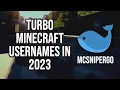 How To Turbo Minecraft Usernames in 2023 MCsniperGO Guide