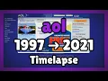 Timelapse of AOL Website from 1997 to 2021 Evolution Of Internet Nostalgia