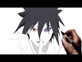 How To Draw Uchiha Sasuke Step By Step Naruto