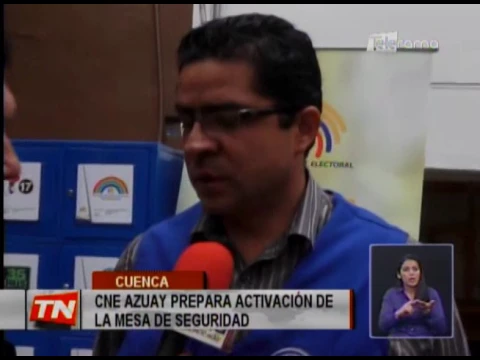 CNE Azuay prepara activación de la mesa de seguridad