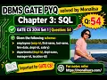 GATE CS 2014 Set 1 Question 54 Given the following schema employees emp-id first-name