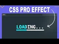 Simple Loading Animation Using HTML CSS Beginner Friendly