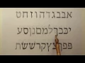 Pronouncing the Hebrew Alphabet