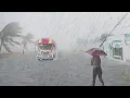 Download Lagu GEWELDIG! ZWARE REGEN EN STERKE WIND DOEN DE WEGEN IN INDONESIË SCHUDDEN