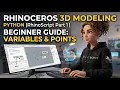 3D Modeling in Rhinoceros with Python Rhinoscript Part 1 Beginner Guide to Variables Points