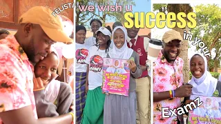 Felista's Army suprises her at school ahead of her final S.4 EXAMZ