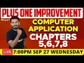 Plus One Improvement Exam - COMPUTER APPLICATION